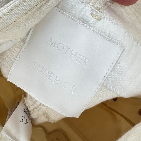 MOTHER Superior‎ Overalls The Patch Pocket Overall Ankle Women's Size XS Cream - Picture 7 of 12